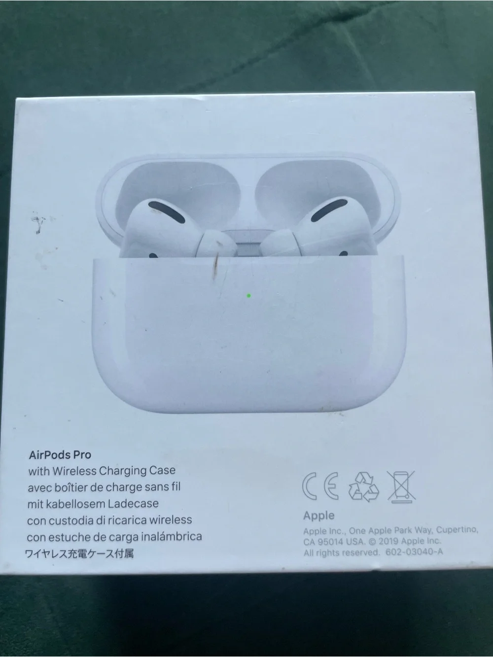 Apple AirPods Pro with Charging Case, Original Box and Leather Cover